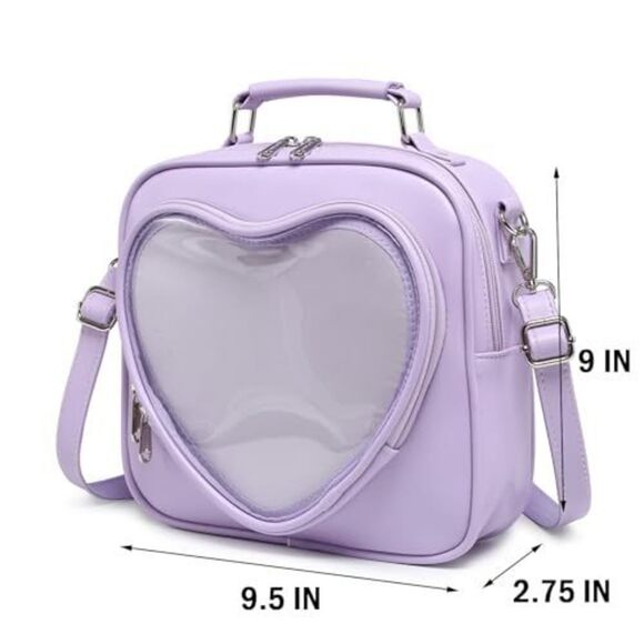 Modern Dopamine Color Ita Satchel Multi Purpose Backpack Crossbody Satchel Hea - Picture 2 of 9